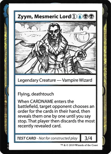 Zyym, Mesmeric Lord, carte Magic CMB2 104 — extension Mystery Booster Playtest Cards 2021