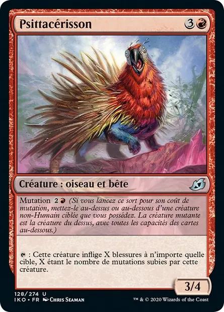 Psittacérisson, carte Magic IKO 128 — extension Ikoria: Lair of Behemoths