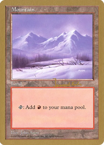 Montagne, carte Magic WC97 jk442 — extension World Championship Decks 1997