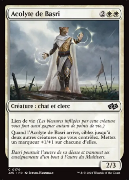 Acolyte de Basri, carte Magic J25 170 — extension Foundations Jumpstart