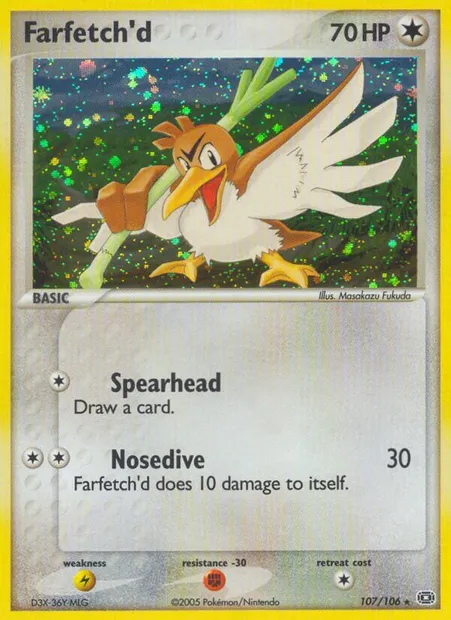 Farfetch'd, Pokémon card EM 107 — Emerald set