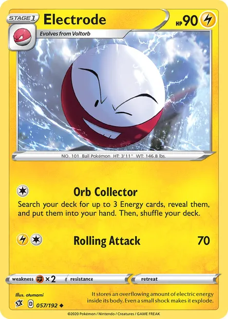 Electrode, Pokémon card RCL 57 — Rebel Clash set