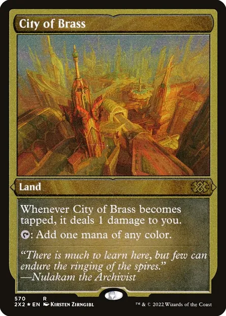 City of Brass, Magic card 2X2 570 — Double Masters 2022 set