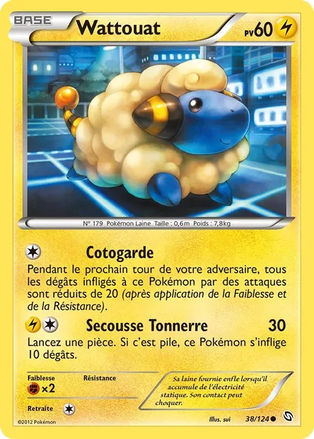 Wattouat, carte Pokémon DRX 38 — extension Dragons Éxaltés