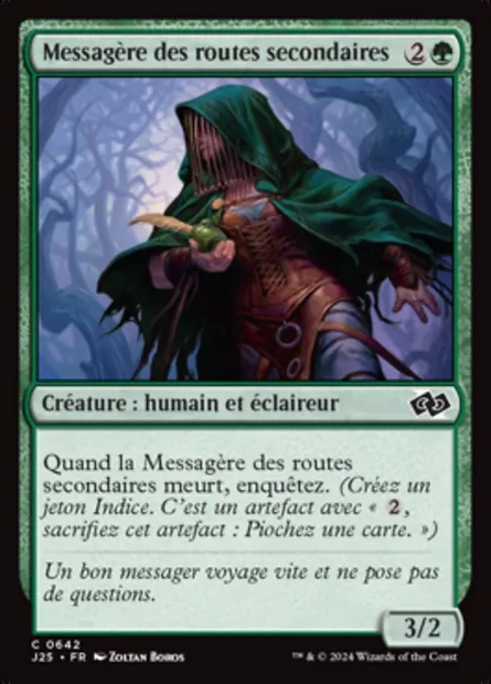 Messagère des routes secondaires, carte Magic J25 642 — extension Foundations Jumpstart