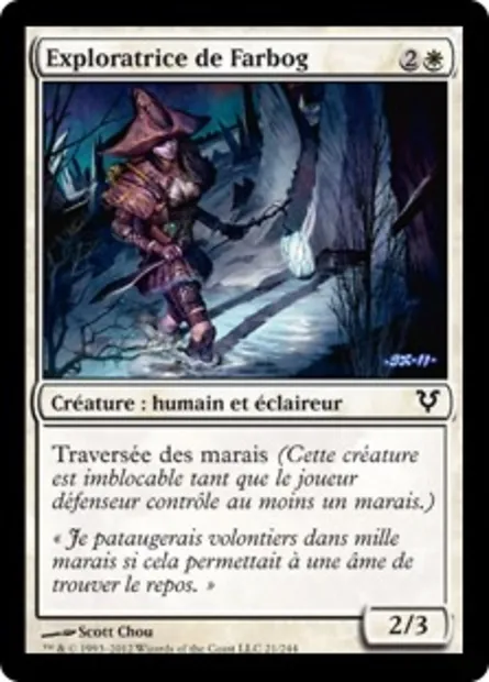 Exploratrice de Farbog, carte Magic AVR 21 — extension Avacyn ressuscitée