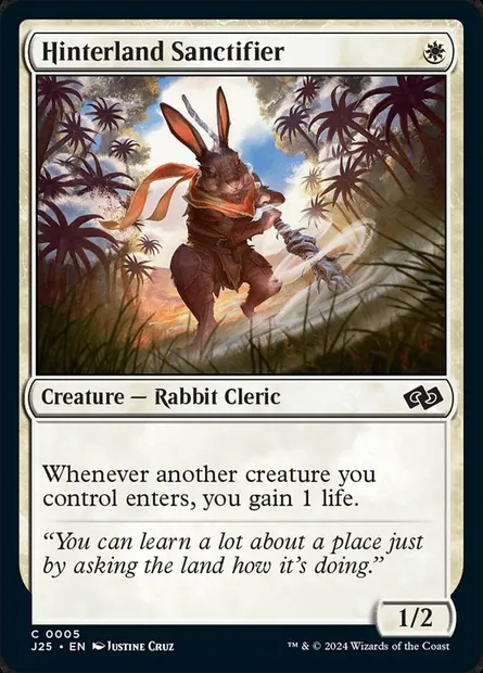 Hinterland Sanctifier, Magic card J25 5 — Foundations Jumpstart set
