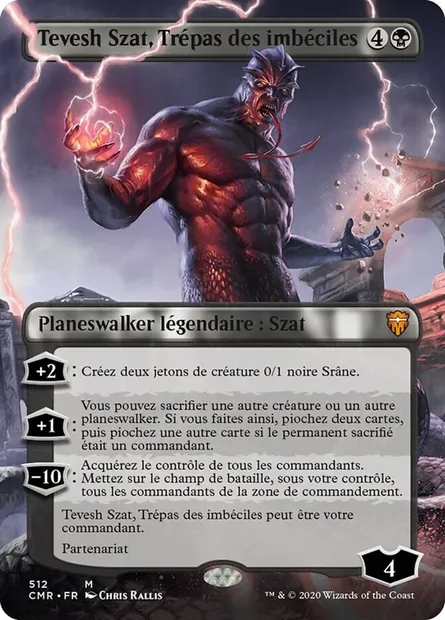 Tevesh Szat, Trépas des imbéciles, carte Magic CMR 512 — extension Commander Legends