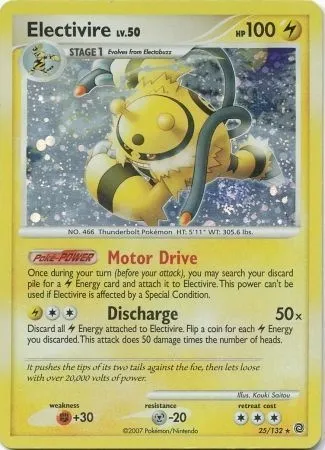 Electivire Lv.50, carte Pokémon TDX 025-3 — extension Theme Deck & Blisters Exclusives