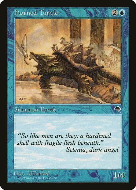 Tortue cornue, carte Magic TMP 67 — extension Tempête