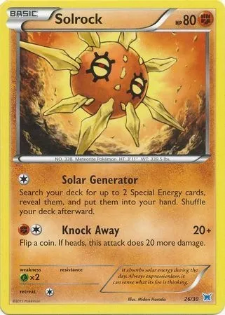Solrock, Pokémon card TK8O 026 — XY Trainer Kit: Latios set