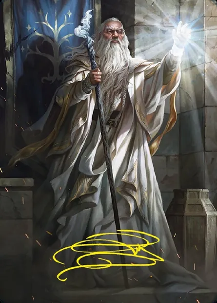 Gandalf the White // Gandalf the White, Magic card ALTR 3 — Tales of Middle-earth Art Series set
