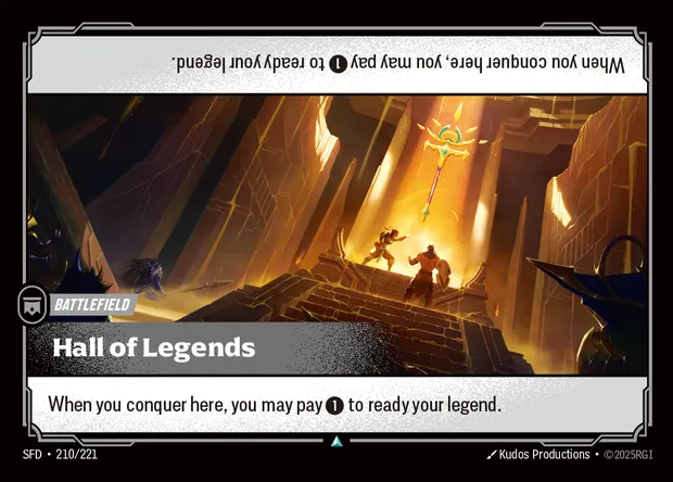 Hall of Legends, carte Riftbound SFD 210 — extension Spiritforged