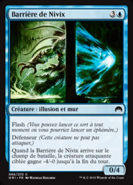 Barrière de Nivix, carte Magic ORI 66 — extension Magic Origines