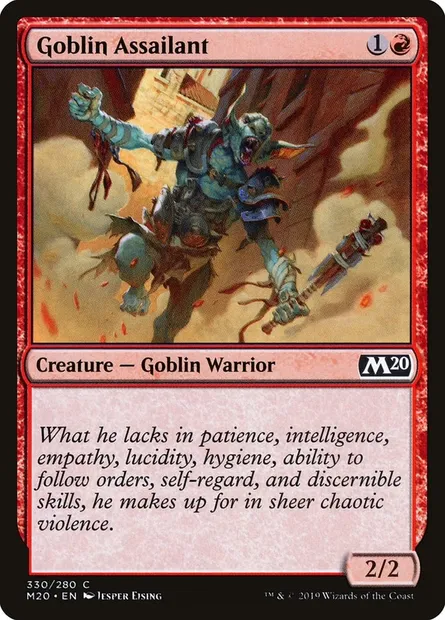 Goblin Assailant, Magic card M20 330 — Core Set 2020 set