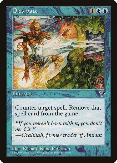 Dissipate, Magic card MIR 61 — Mirage set