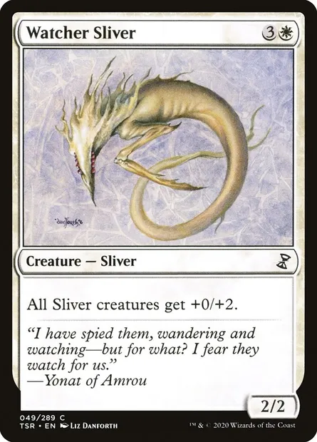Watcher Sliver, Magic card TSR 49 — Time Spiral Remastered set