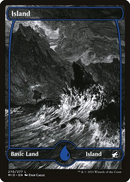 Island, Magic card MID 270 — Innistrad: Midnight Hunt set
