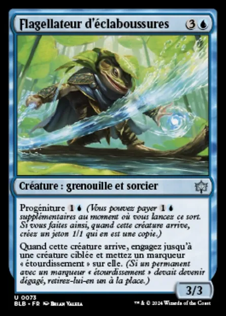 Flagellateur d'éclaboussures, carte Magic BLB 73 — extension Bloomburrow