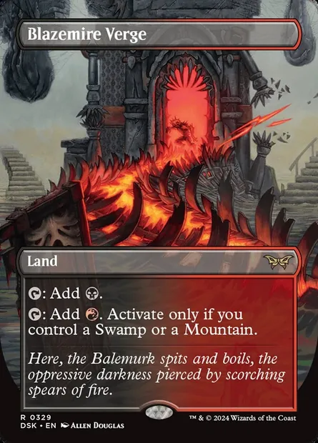 Blazemire Verge, Magic card DSK 329 — Duskmourn: House of Horror set