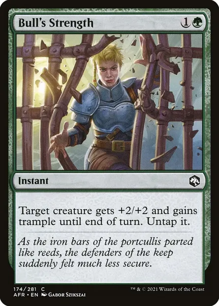 Bull's Strength, Magic card AFR 174 — Adventures in the Forgotten Realms set