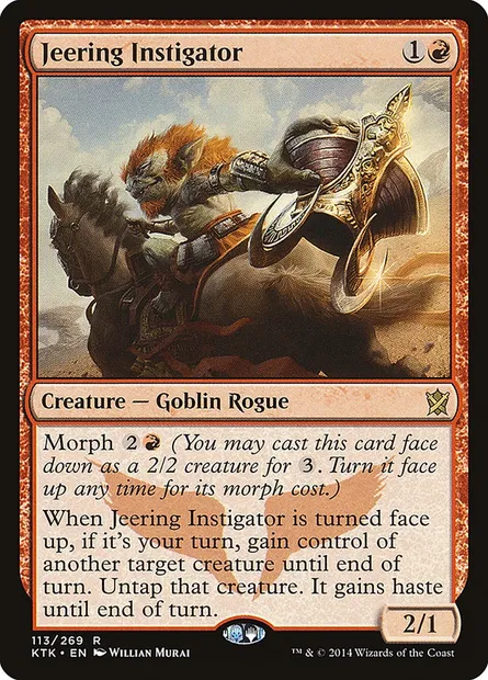 Jeering Instigator, Magic card KTK 113 — Khans of Tarkir set