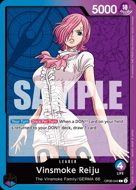 Vinsmoke Reiju, One Piece card OP06-042 — WINGS OF THE CAPTAIN set