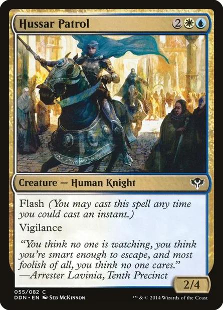 Hussar Patrol, Magic card DDN 55 — Duel Decks: Speed vs. Cunning set