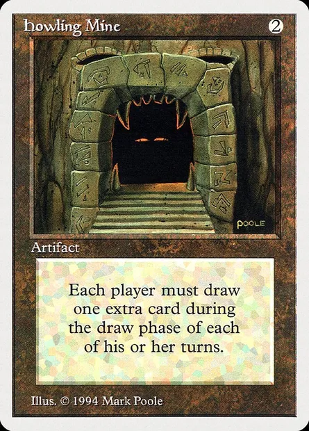 Howling Mine, Magic card SUM 251 — Summer Magic / Edgar set