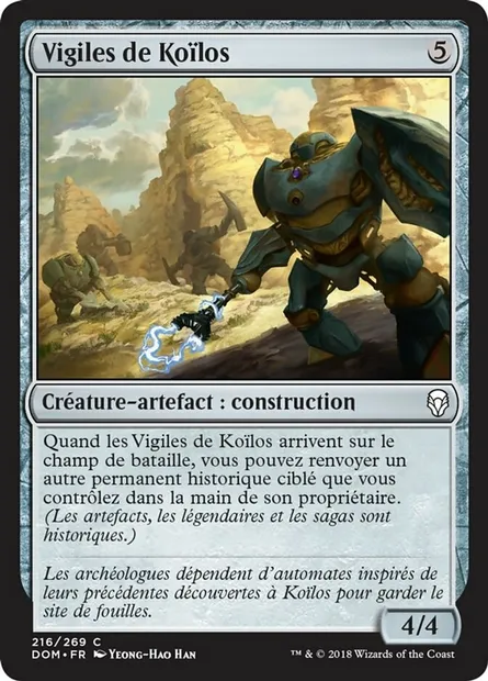 Vigiles de Koïlos, carte Magic DOM 216 — extension Dominaria