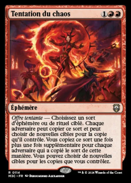 Tentation du chaos, carte Magic M3C 114 — extension Modern Horizons 3 Commander