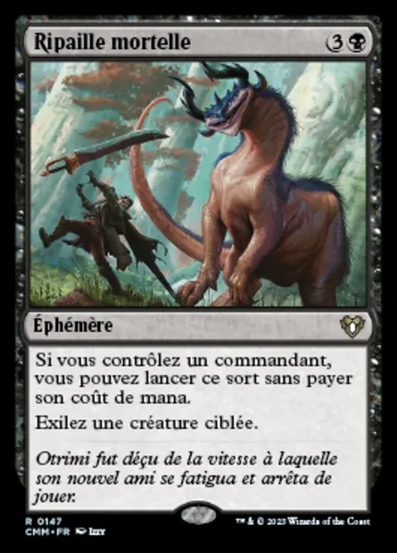 Ripaille mortelle, carte Magic CMM 147 — extension Commander Masters