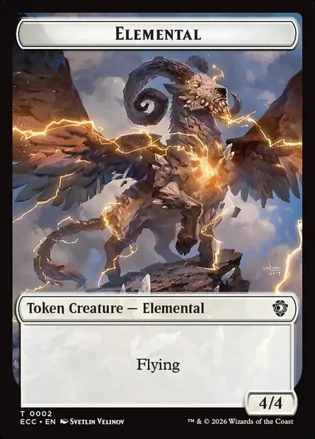 Elemental, carte Magic TECC 2 — extension Lorwyn Eclipsed Commander Tokens