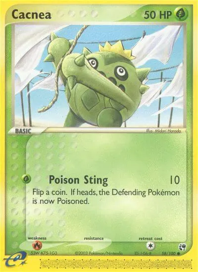 Cacnea, Pokémon card SS 58 — Sandstorm set