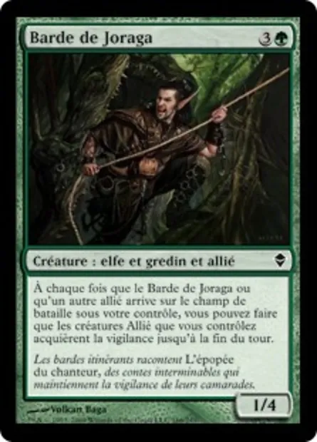 Barde de Joraga, carte Magic ZEN 166 — extension Zendikar
