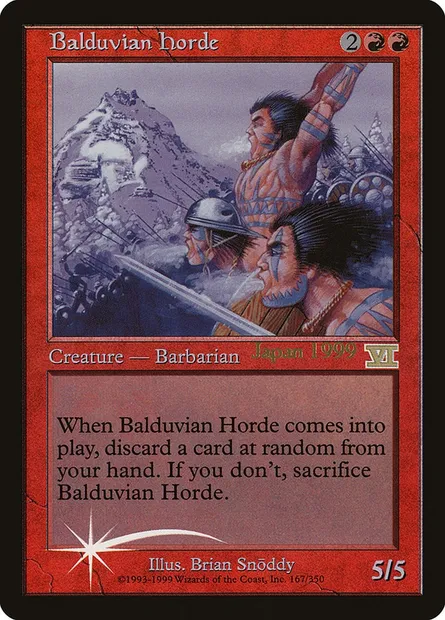 Balduvian Horde, Magic card PWOR 1 — World Championship Promos set