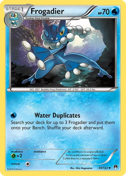 Frogadier, Pokémon card BKP 39 — BREAKpoint set