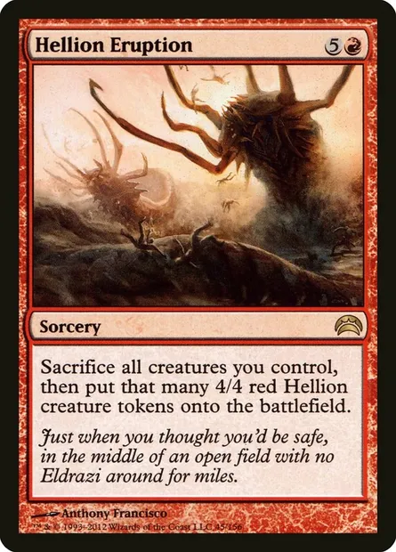 Hellion Eruption, Magic card PC2 45 — Planechase 2012 set