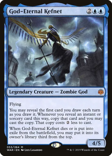 God-Eternal Kefnet, Magic card WAR 53 — War of the Spark set