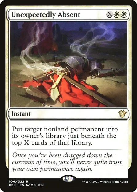 Unexpectedly Absent, Magic card C20 106 — Commander 2020 set