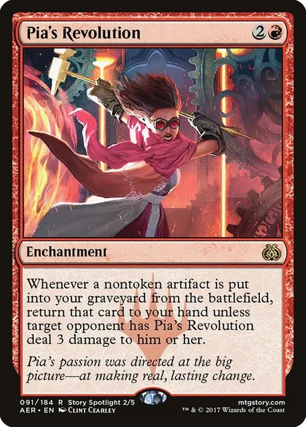 Pia's Revolution, Magic card AER 91 — Aether Revolt set