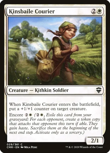 Kinsbaile Courier, Magic card CMR 29 — Commander Legends set