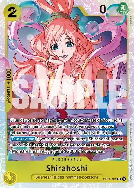 Shirahoshi, carte One Piece OP12-102 — extension L'HÉRITAGE DU MAÎTRE