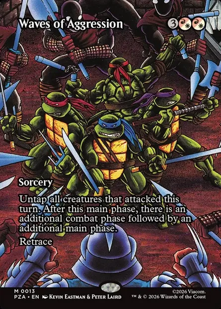 Waves of Aggression, Magic card PZA 13 — Teenage Mutant Ninja Turtles Source Material set