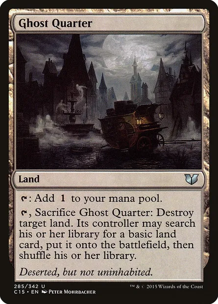 Ghost Quarter, Magic card C15 285 — Commander 2015 set