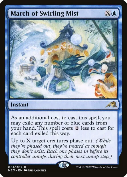 March of Swirling Mist, Magic card PNEO 61p — Kamigawa: Neon Dynasty Promos set