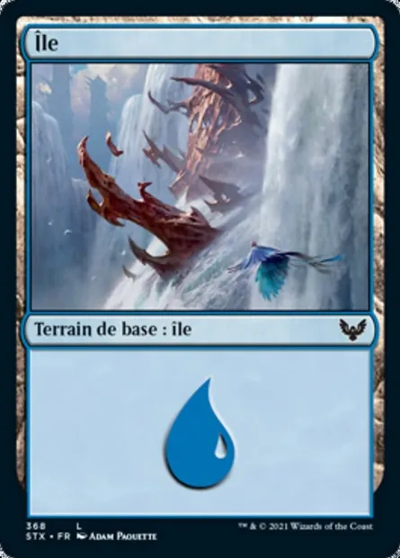 Île, carte Magic STX 368 — extension Strixhaven: l'Académie des Mages