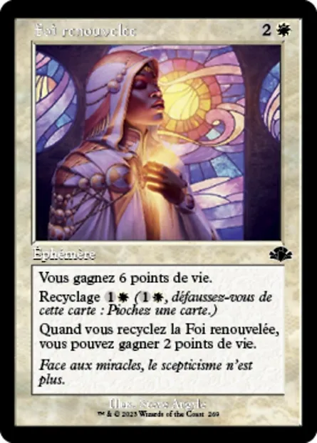 Foi renouvelée, carte Magic DMR 269 — extension Dominaria Remastered