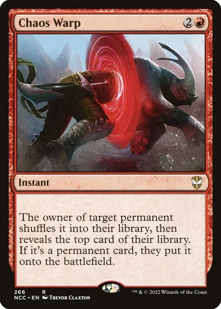 Chaos Warp, Magic card NCC 266 — New Capenna Commander set