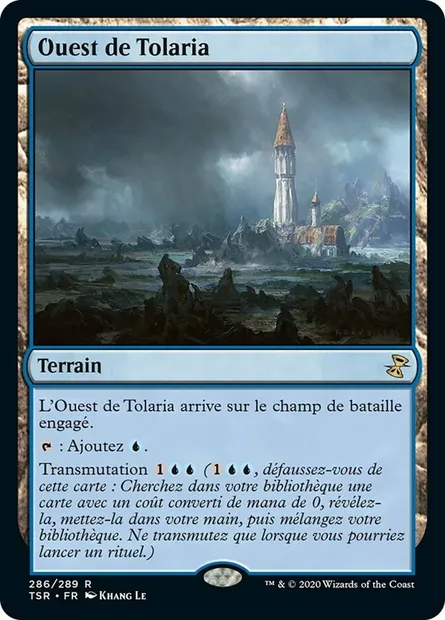 Ouest de Tolaria, carte Magic TSR 286 — extension Spirale Temporelle Remastered